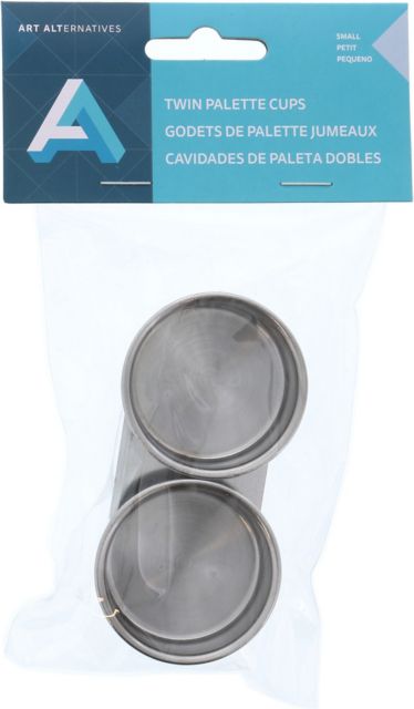 Palette Cup Double Small Stainless 1-5/8X7/8
