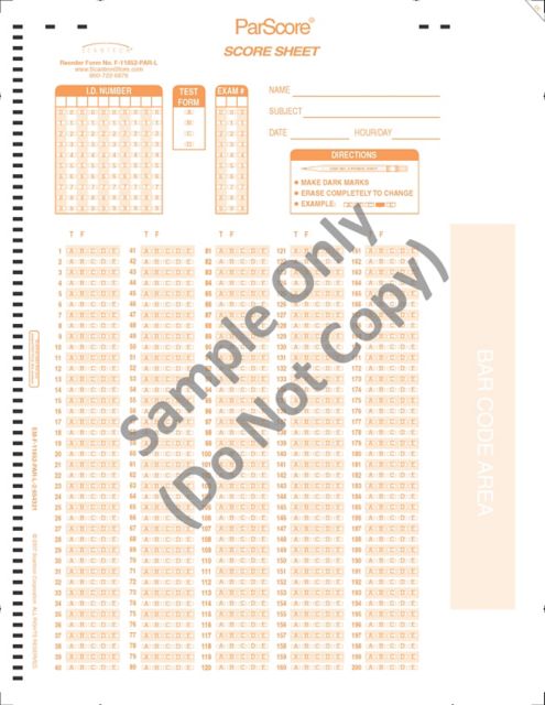 SCANTRON PARSCORE + B/C SM5000