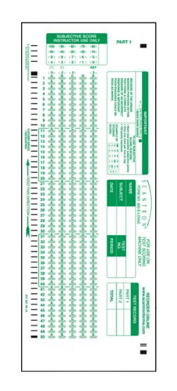 Scantron 882-e Test Form