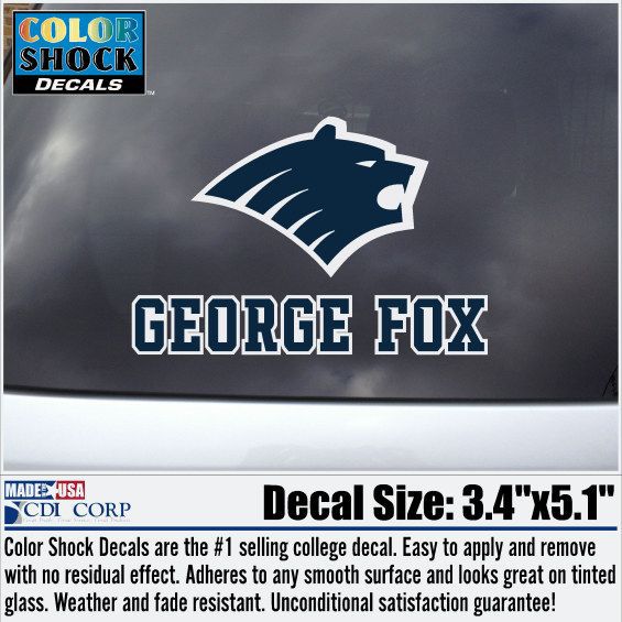 George Fox University Decal