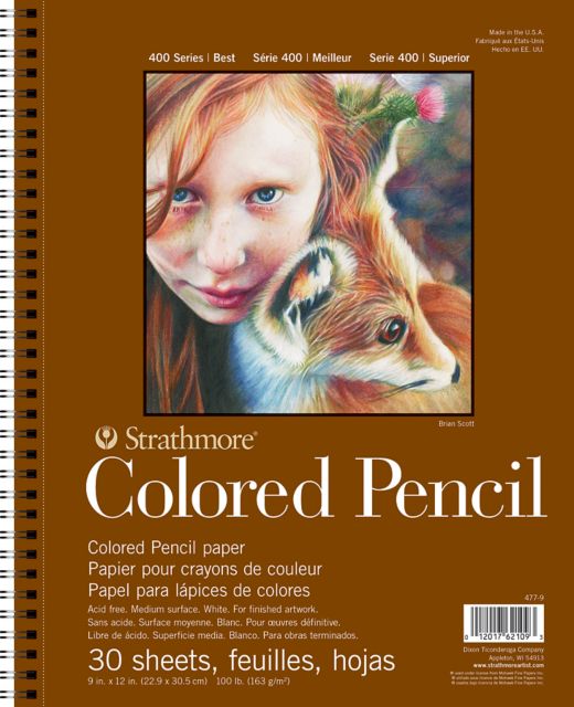 COLOR PENCIL PAPER PAD 400 9X12 30 SHEETS