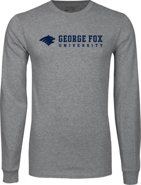 George Fox Long Sleeve T Shirt George Fox University w/ Bear Flat - ONLINE ONLY