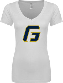 George Fox Next Level Ladies Junior Fit Ideal V Tee G - ONLINE ONLY