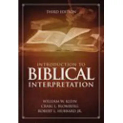 Intro to Biblical Interpretation